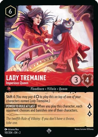 Lady Tremaine - Imperious Queen (110/204) [Rise of the Floodborn] Cold Foil