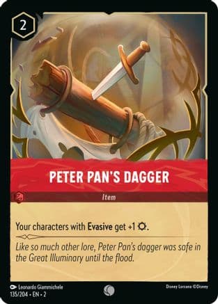 Peter Pan's Dagger (135/204) [Rise of the Floodborn] Cold Foil