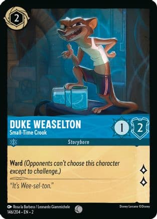Duke Weaselton - Small-Time Crook (146/204) [Rise of the Floodborn] Cold Foil