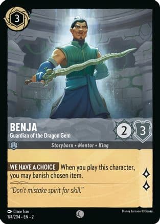 Benja - Guardian of the Dragon Gem (174/204) [Rise of the Floodborn] Cold Foil