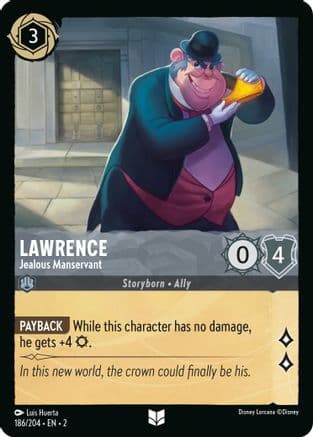 Lawrence - Jealous Manservant (186/204) [Rise of the Floodborn] Cold Foil