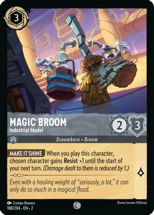 Magic Broom - Industrial Model (188/204) [Rise of the Floodborn] Cold Foil