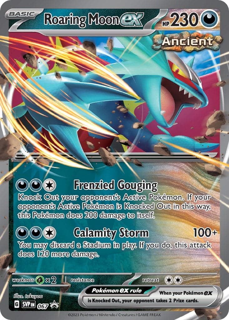 Roaring Moon ex 067- SV Scarlet & Violet Promo Cards Holofoil