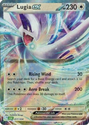 Lugia ex 017- Trading Card Game Classic Holofoil