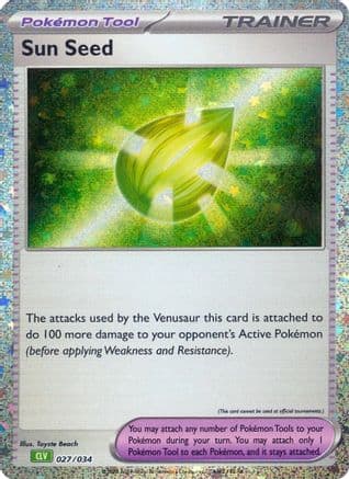 Sun Seed 027- Trading Card Game Classic Holofoil