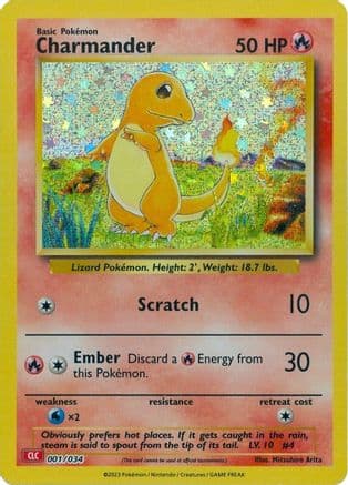Charmander 001- Trading Card Game Classic Holofoil