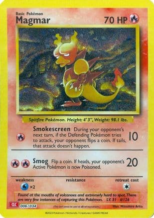 Magmar 006- Trading Card Game Classic Holofoil