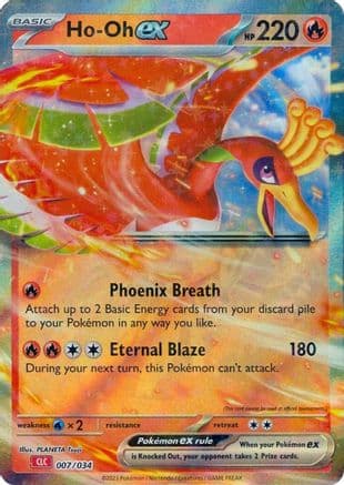 Ho-oh ex 007- Trading Card Game Classic Holofoil