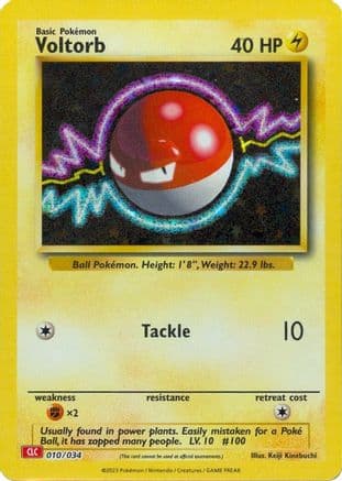 Voltorb 010- Trading Card Game Classic Holofoil