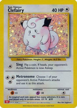 Clefairy 013  - Holofoil Trading Card Game Classic - Classic Collection