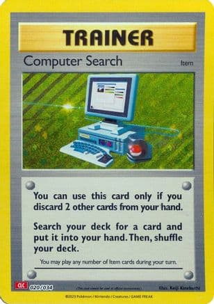 Computer Search (CLC) 020- Trading Card Game Classic Holofoil