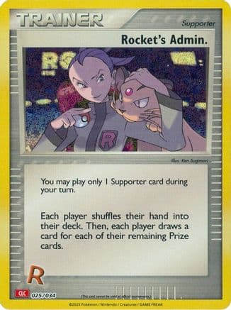 Rocket's Admin. (CLC) 025- Trading Card Game Classic Holofoil
