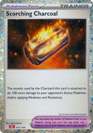 Scorching Charcoal 026- Trading Card Game Classic Holofoil