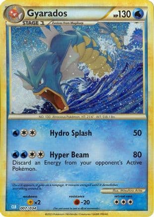 Gyarados 007  - Holofoil Trading Card Game Classic - Classic Collection