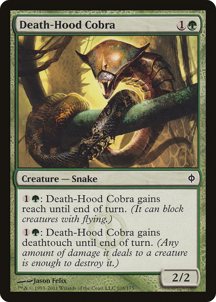 Death-Hood Cobra [New Phyrexia] Foil