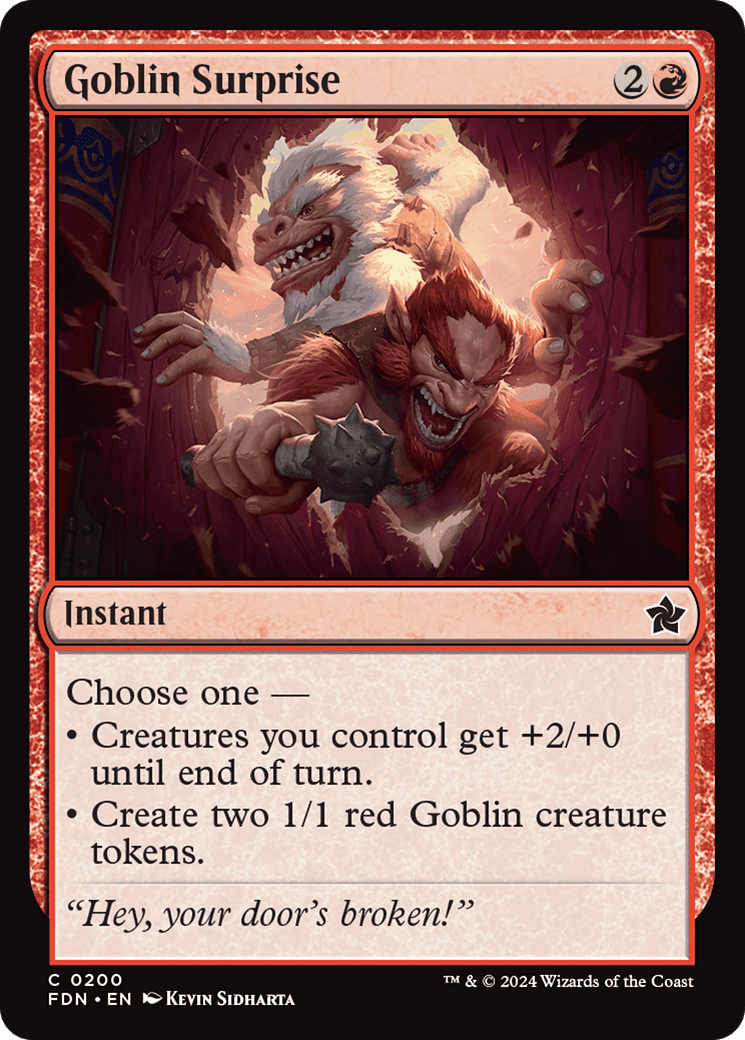 Goblin Surprise (FDN-200) - Foundations Foil