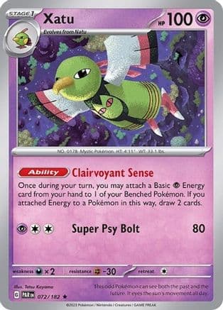 Xatu (Non-Holo) 072/182 - Deck Exclusives
