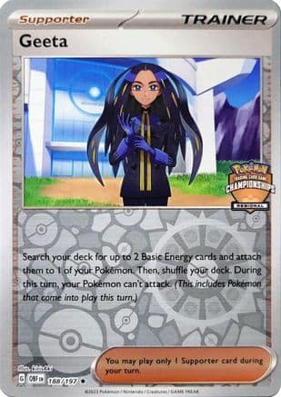 Geeta (Regional Championships) 188/197 - League & Championship Cards Reverse Holofoil