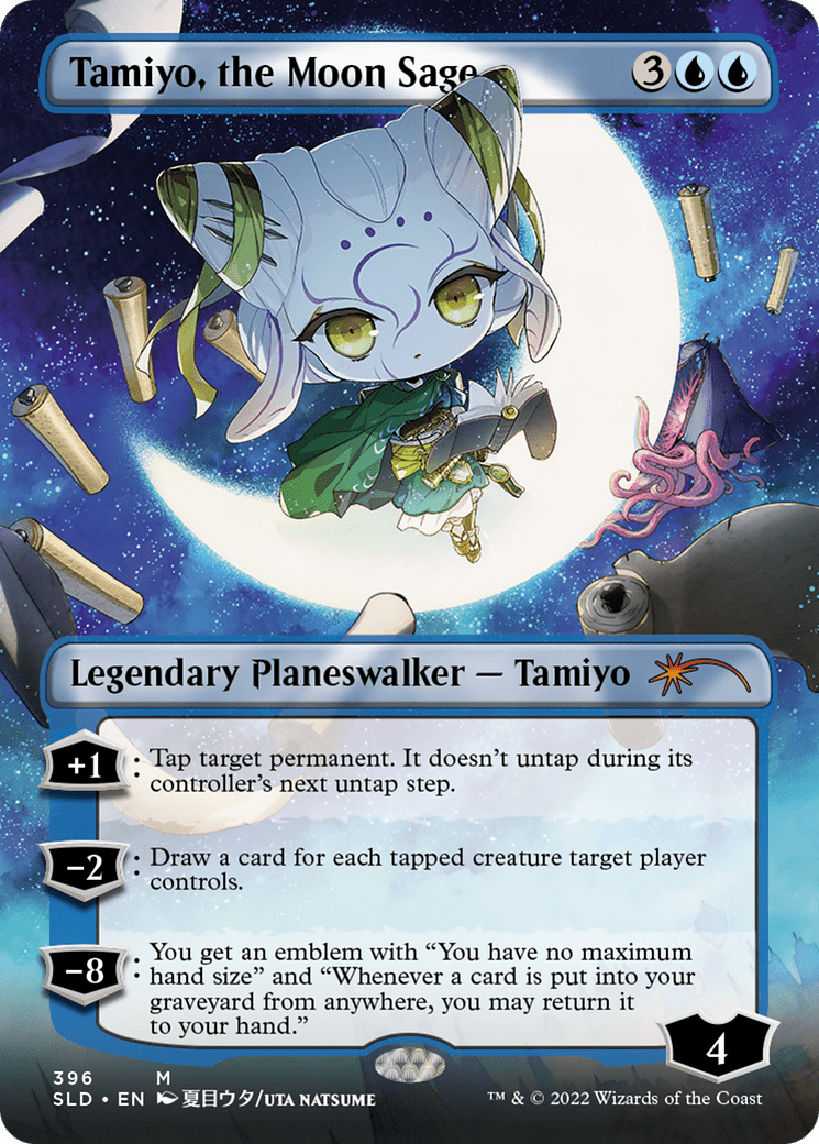 Tamiyo, the Moon Sage (Borderless) [Secret Lair Drop Series] Foil
