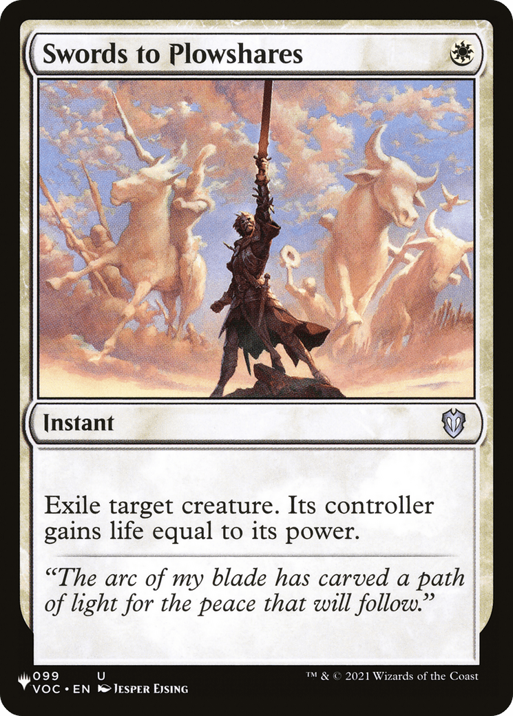 Swords to Plowshares |  (VOC-99) [The List]