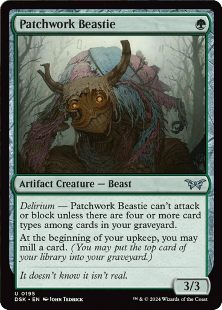 Patchwork Beastie [Duskmourn: House of Horror] Foil
