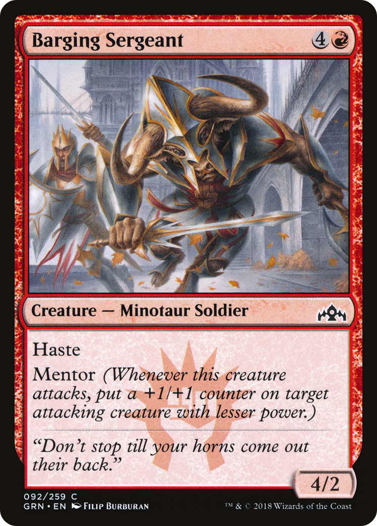 Barging Sergeant [Guilds of Ravnica] Foil