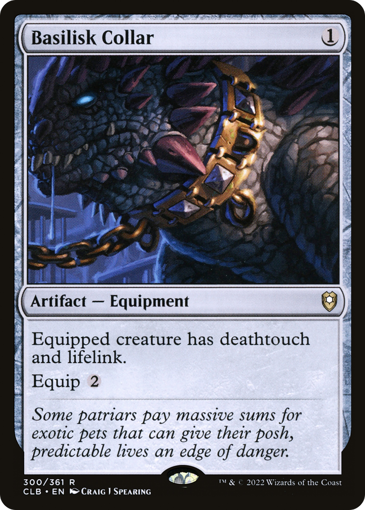 Basilisk Collar [Commander Legends: Battle for Baldur's Gate] Foil