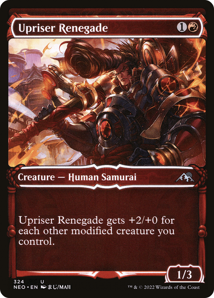Upriser Renegade (Showcase Samurai) [Kamigawa: Neon Dynasty] Foil