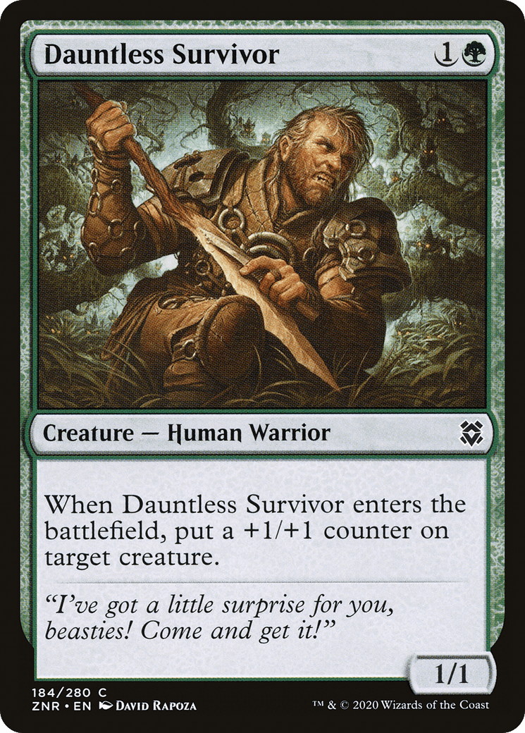 Dauntless Survivor [Zendikar Rising] Foil