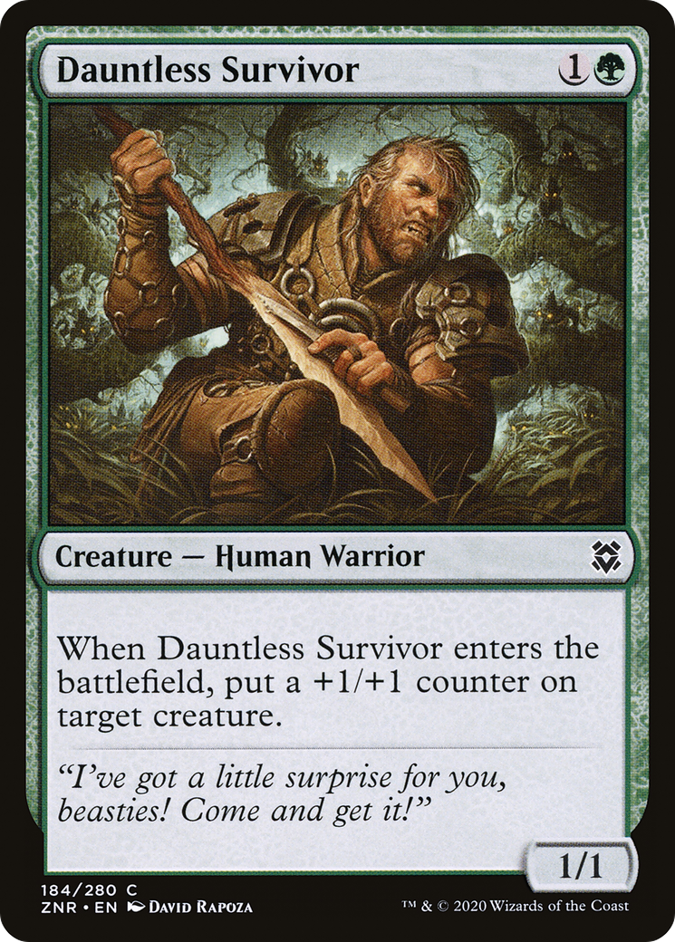 Dauntless Survivor [Zendikar Rising] Foil