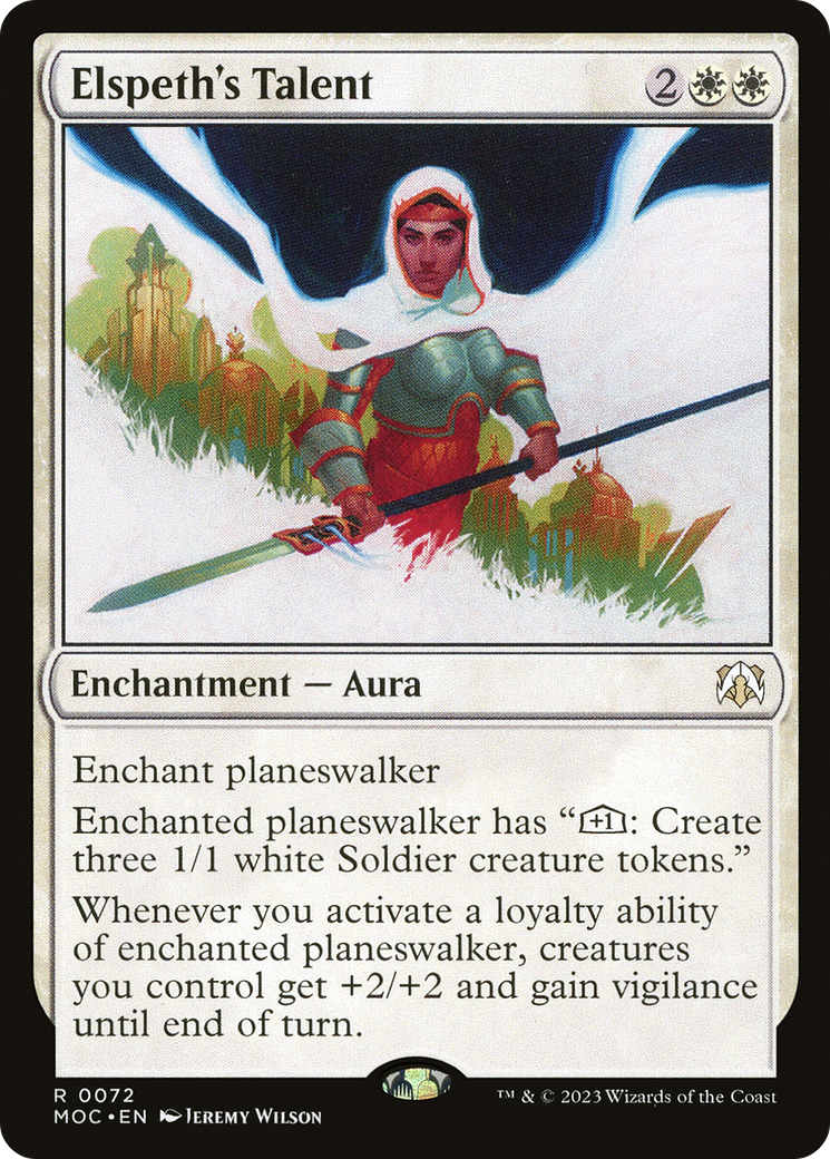 Elspeth's Talent [March of the Machine Commander] Foil
