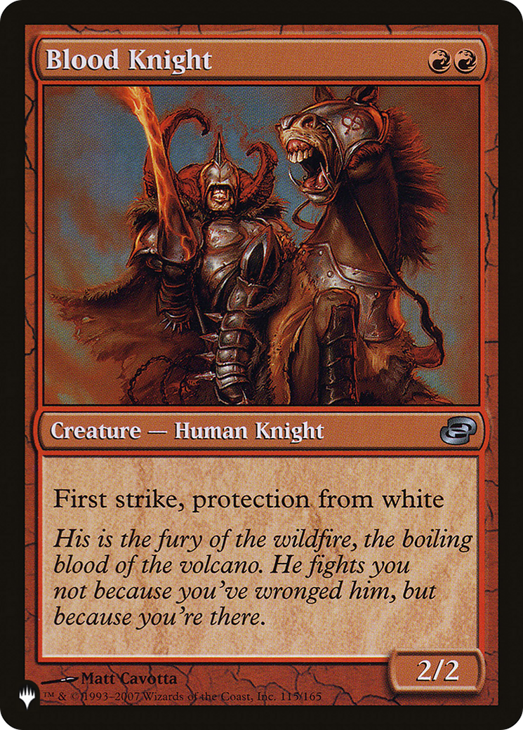 Blood Knight |  (PLC-115) [The List]