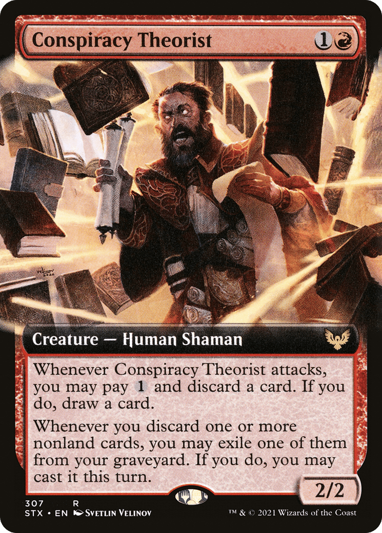 Conspiracy Theorist (Extended Art) [Strixhaven: School of Mages] Foil
