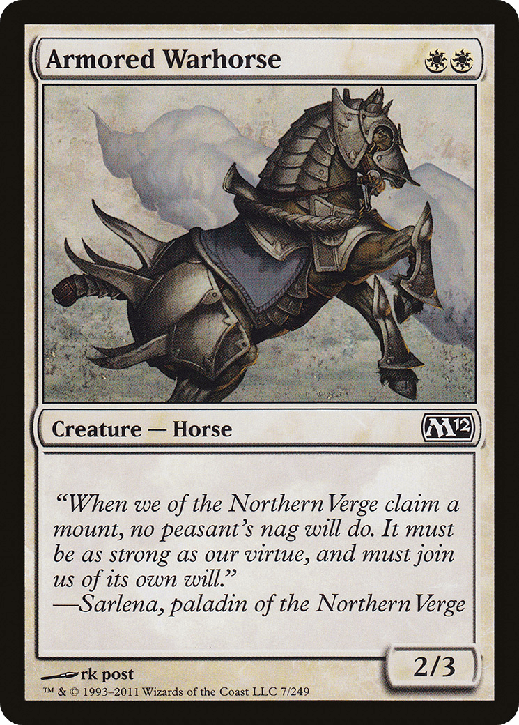 Armored Warhorse [Magic 2012] Foil