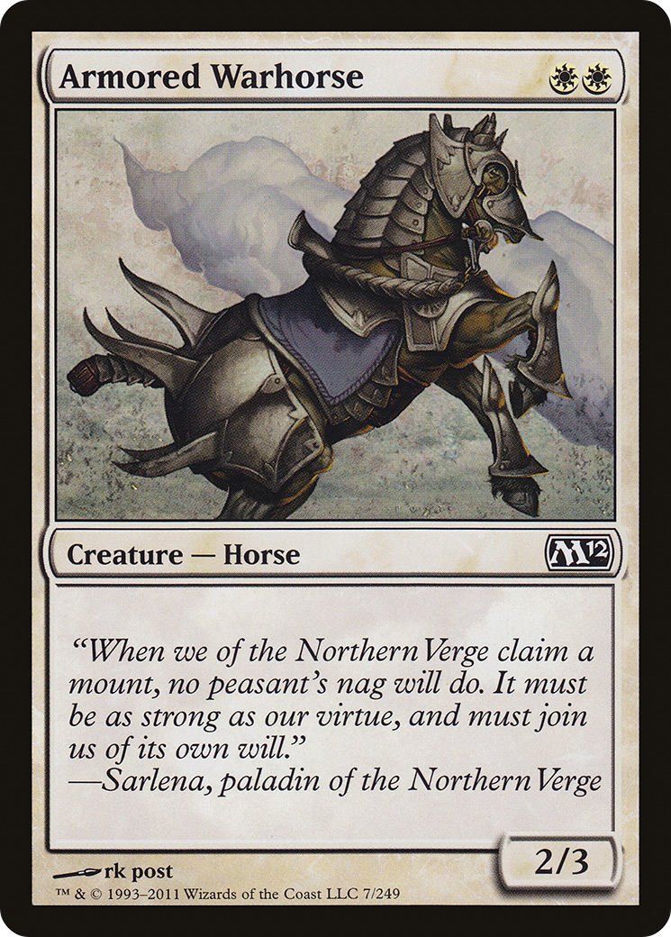 Armored Warhorse [Magic 2012] Foil