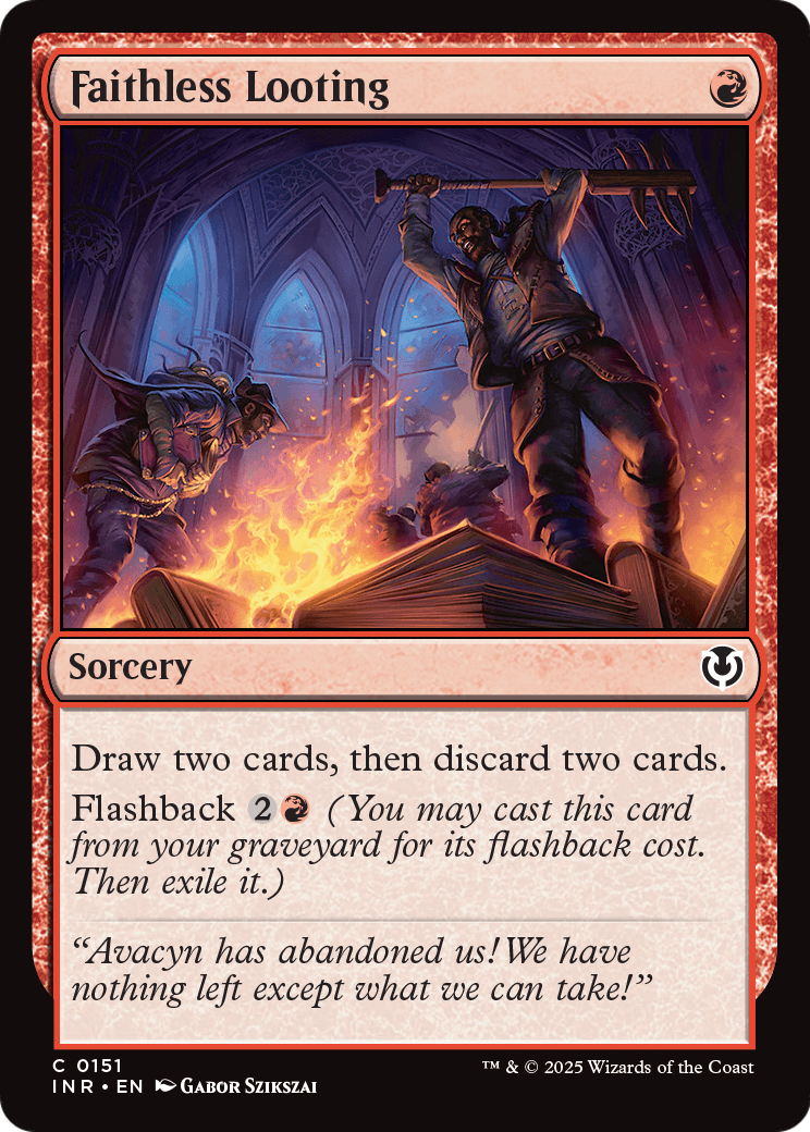Faithless Looting (-151) [Innistrad Remastered]  Foil
