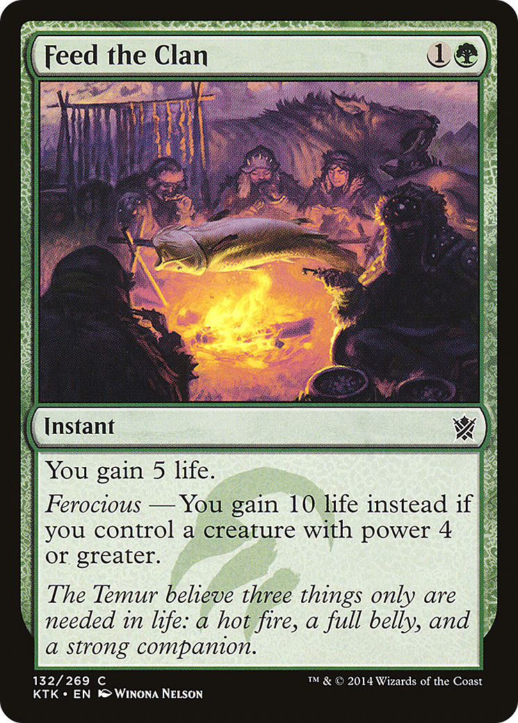 Feed the Clan [Khans of Tarkir] Foil