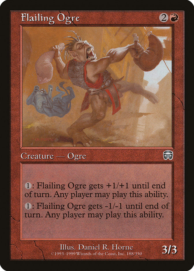 Flailing Ogre 188/350 (Mercadian Masques) 
