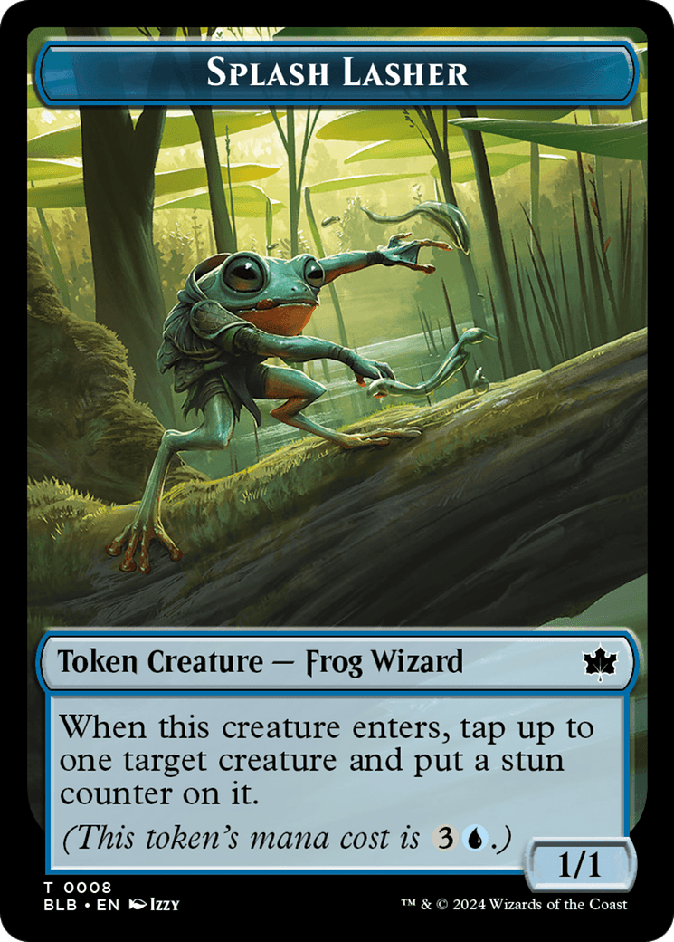 Splash Lasher (TBLB-008) - Bloomburrow Tokens Foil