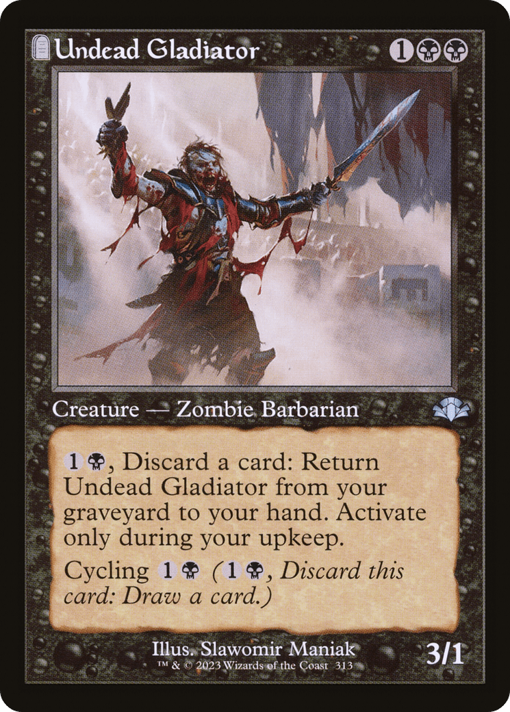 Undead Gladiator (Retro) [Dominaria Remastered] Foil