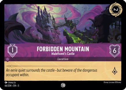 Forbidden Mountain - Maleficent's Castle (66/204) [Into the Inklands] Cold Foil