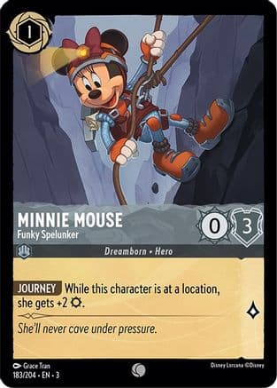 Minnie Mouse - Funky Spelunker (183/204) [Into the Inklands] Cold Foil