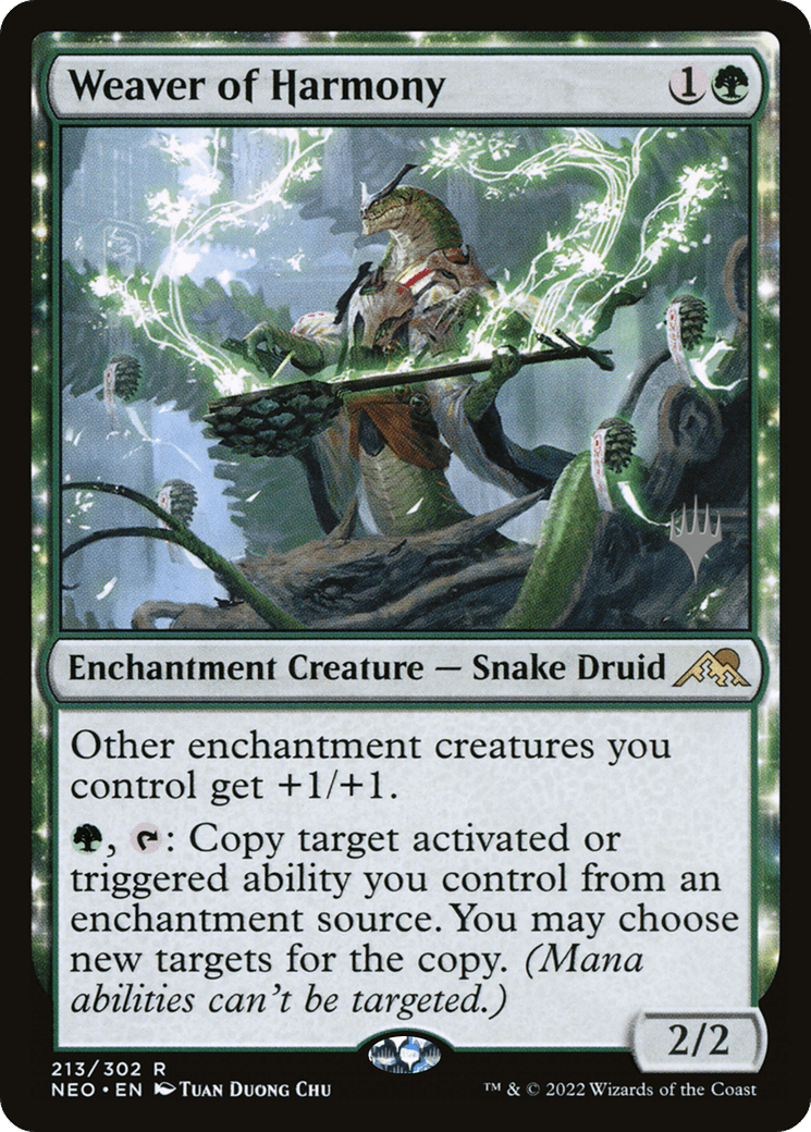 Weaver of Harmony (Promo Pack) [Kamigawa: Neon Dynasty Promos] Foil