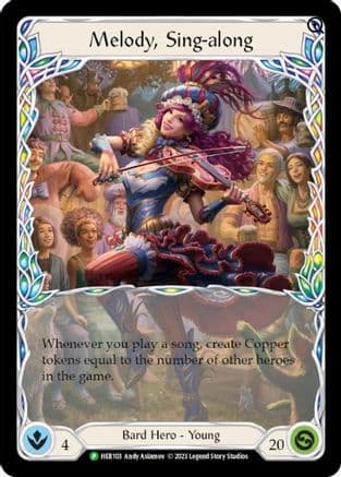 Melody, Sing-along (HER103) - Flesh and Blood: Promo Cards Cold Foil