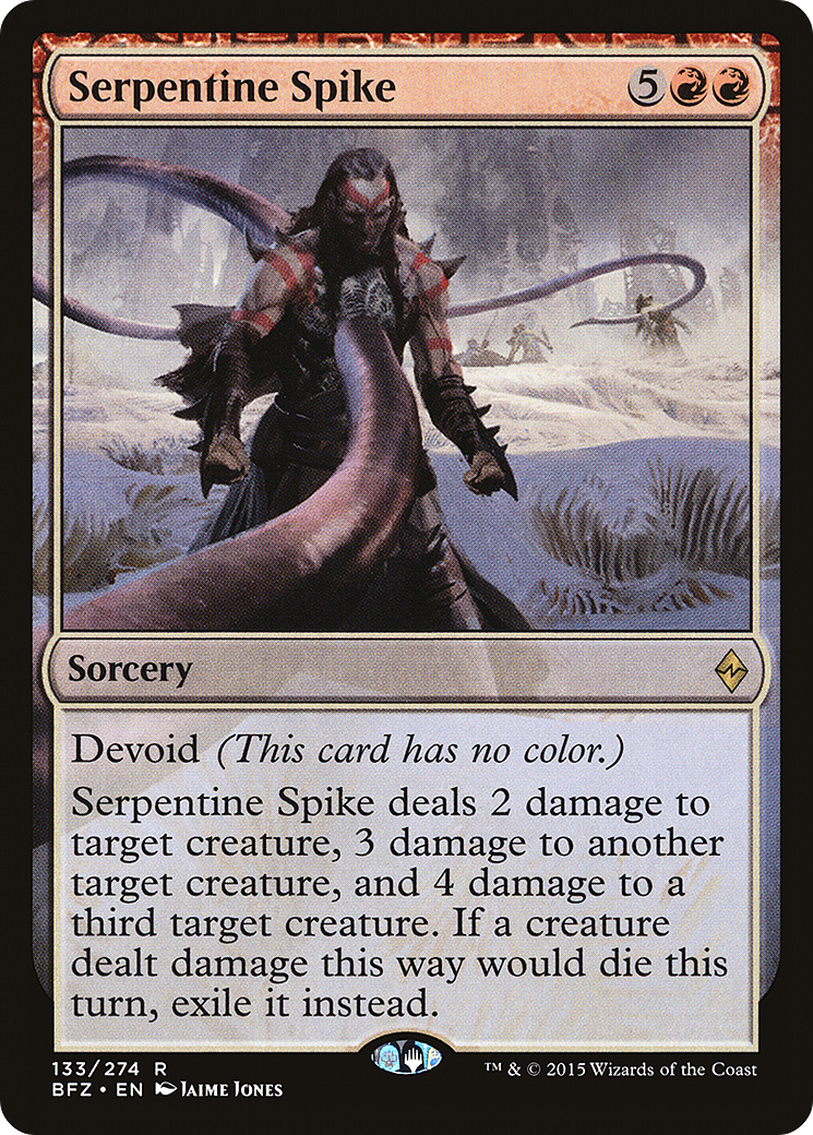 Serpentine Spike [Battle for Zendikar] Foil