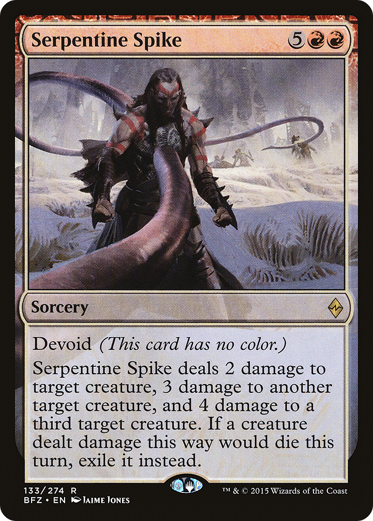Serpentine Spike [Battle for Zendikar] Foil