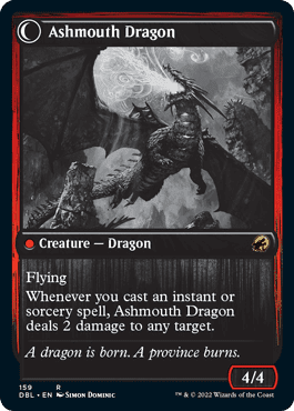 Smoldering Egg // Ashmouth Dragon [Innistrad: Double Feature] Foil