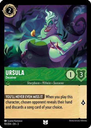Ursula - Deceiver (90/204) [Into the Inklands] Cold Foil