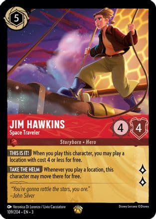 Jim Hawkins - Space Traveler (109/204) [Into the Inklands] Cold Foil