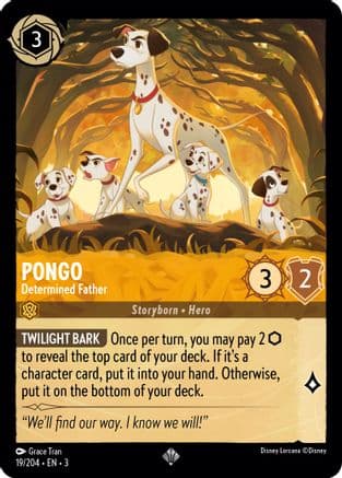 Pongo - Determined Father (19/204) [Into the Inklands] Cold Foil